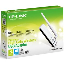 TP-LINK Adaptateur USB WiFi à gain élevé 150Mbps TL-WN722N